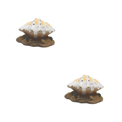 YARNOW 2 Stck. Shell- aufzuchtfutter Fische Blow Fische züchten Aquarienornament Muschel Pumps Seifenblasenhersteller für Aquarien Aquarium Landschaftsgestaltung Dekoration Harz von YARNOW