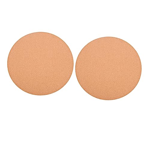 YARNOW 2stücke Kork Pflanzenuntersetzer Runde Korkmatten Für Blumentöpfe Wasserabsorbierend Hitzebeständig Für Innen Und Außenbereich Um Kratzer Möbeln Zu Vermeiden von YARNOW