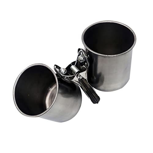 YARNOW 2 Stück Edelstahl Futterspender Wasser Ara Futternäpfe Clip Vogelfutterspender Hängender Papageien Futterspender Futterspender Käfig Hängende Schüssel Trinkstahl YARNOW 2 Stück Edelstahl Futterspender Wasser Ara Futternäpfe Clip Vogelfutterspender Hängender Papageien Futterspender Futterspender Käfig Hängende Schüssel Trinkstahl von YARNOW