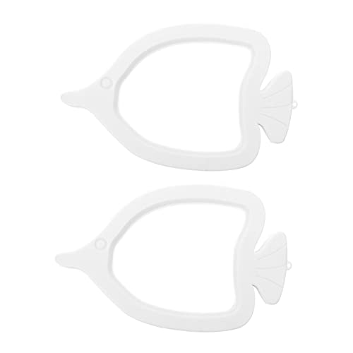 YARNOW 2 Stück Fischfütterungskreis Aquarium Ornamente Fischtank Urlaubsfutterspender Kleine Fischfütterung Schwimmender LED Fischtank Futterring Outdoor Fischtank Futterspender Runde von YARNOW