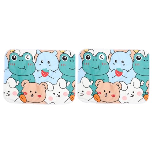 YARNOW 2 Stück Futter Für Meerschweinchenkäfige Hamsterkäfig Wurf Wasserdicht Käfigauskleidung Liner Unten Pads Fleecefutter Für Meerschweinchen Tierkäfig-pad Ökologische Baumwolle von YARNOW