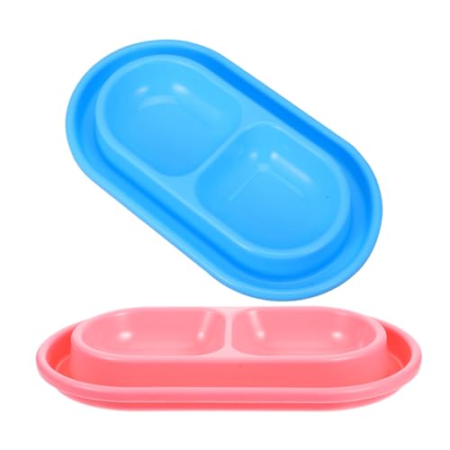YARNOW 2 Stück Futter und Wassernapf für Katzen und Kleine Hunde rutschfest für Zuhause oder Wohnung Einfache und Design von YARNOW