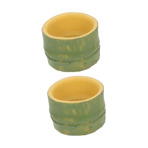 YARNOW 2 Stück Futterbecken Haustier Nahrung Wasser Feeder Wassernapf für Reptilien Automatischer Trinkwassernapf für Tiere klein Small pet Water Bowl Wasserzufuhr Mini-Wasserschalen Harz von YARNOW