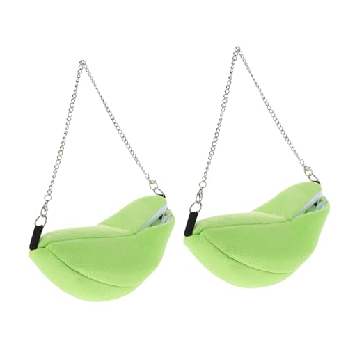 YARNOW 2 Stück Hamster Hängematte Hamsterbettwäsche Haustier Und Hamster hängendes für Hamster Bett Kleintier Schlafplatz schaukel Hamster-Hängehütte Hamster -Hängematte Stoff Green YARNOW 2 Stück Hamster Hängematte Hamsterbettwäsche Haustier Und Hamster hängendes für Hamster Bett Kleintier Schlafplatz schaukel Hamster-Hängehütte Hamster -Hängematte Stoff Green von YARNOW