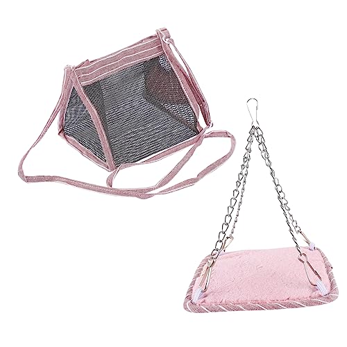 YARNOW 2 Stück Hamster Hängematte Kleiner Haustierträger Haustiere Hängematte Für Hamster Mäuse Chinchilla Hängematte Hamster -trägertasche Haustierkäfig-hängematte Faltbar Rosa Stoff YARNOW 2 Stück Hamster Hängematte Kleiner Haustierträger Haustiere Hängematte Für Hamster Mäuse Chinchilla Hängematte Hamster -trägertasche Haustierkäfig-hängematte Faltbar Rosa Stoff von YARNOW