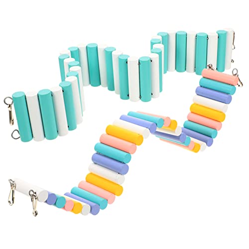 YARNOW 2 Stück Hamster-Kletterleiter Mini klein groß Hamsterspielspielzeug-Labyrinth Hamster hamsterspielzeug Leitern für Hamsterkäfige Hamsterkäfig-Gartenleiter hölzern von YARNOW