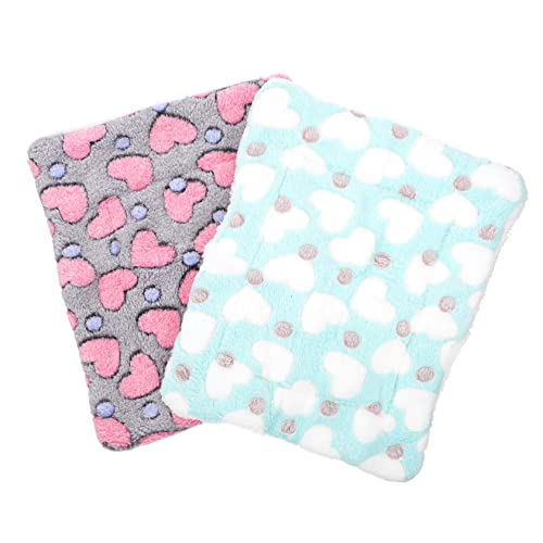 YARNOW 2 Stück Hamster Pad Hamsterbettwäsche meerschweinchen Bett Heu Meerschweinchen Kaninchen drinnen Hamster Bett Hamster käfig Meerschweinchen Winterkissen Meerschweinchen mat Sherpa von YARNOW