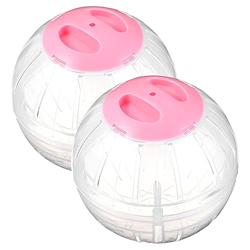 YARNOW 2 Stück Hamster Sportball lautloses Hamsterrad Hamsterball für Zwerghamster Hamsterkäfig Hamster hamsterspielzeug Hamster Sportbälle Hamster-Übungsbälle Plastik von YARNOW