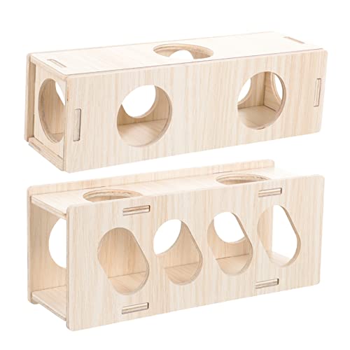 YARNOW 2stücke Holz Hamster Tunnel Spielzeug Versteck Für Kleintiere Dekorativ Und Robust Leicht Zu Reinzen Sicher Für Haustiere YARNOW 2stücke Holz Hamster Tunnel Spielzeug Versteck Für Kleintiere Dekorativ Und Robust Leicht Zu Reinzen Sicher Für Haustiere von YARNOW