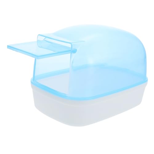 YARNOW 2 Stück Hamsterbad Röhren Badewanne Wasser Sandbad Für Hamster Wurf Klein Hamsterbehälter Aus Sichtbare Hamsterwanne Chinchilla-Accessoire Blue Plastik von YARNOW