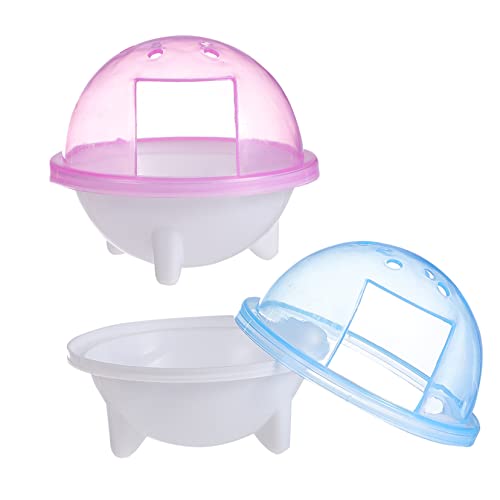 YARNOW 2stücke Hamster-kunststoffbadezimmer Badewanne Für Hamsterkäfig Toilette Mit Rutschfester Unterseite Und Glatten Kanten Für Kleine Haustiere von YARNOW