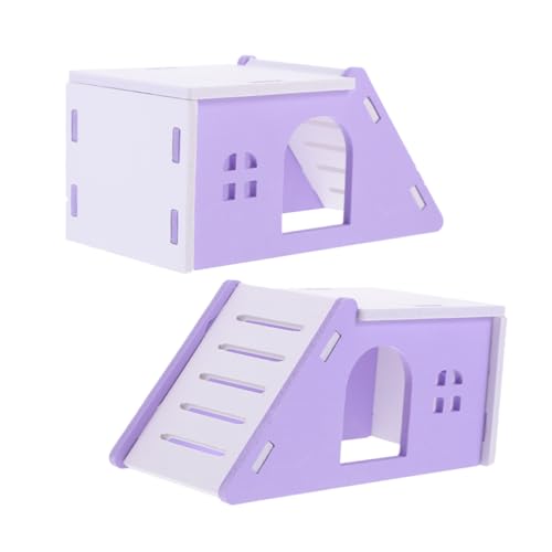 YARNOW 2 Stück Hamsterbett Häuser Labyrinth Heu klein drinnen Tunnel hamsterhaus Hamster Spielplatz hamsterspielzeug Hamster Käfig Einrichtung Hamster -Versteck Schlafhaus für Ratten PVC von YARNOW
