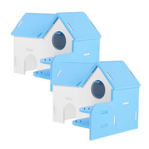 YARNOW 2 Stück Hamsterbett groß Hängematte Hütte Schloss Haustier hamsterhaus Hamster Spielplatz Hamsterkäfig Hamster Spielhaus Hamsterheim empfindliches Hamsterversteck Rattenvorräte PVC von YARNOW