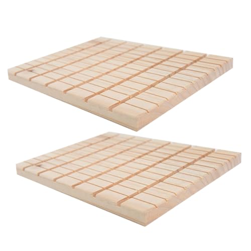 YARNOW 2 Stück Hasenmühlendeck Hasen zubehör hasenzubehör Kleintier Zubehör Kratzbrett für Kleintiere Hasenkratzbrett Haushalt schleifplatte Schleifbrett für kleine Haustiere Holz Yellow von YARNOW