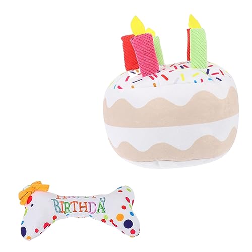 YARNOW 2 Stück Haustier Geburtstagsspielzeug gefülltes Hundespielzeug Welpen Party kauen für Dog chew Toy hundekauspielzeuge Haustier-Plüsch- Entzückendes Katzenspielzeug YARNOW 2 Stück Haustier Geburtstagsspielzeug gefülltes Hundespielzeug Welpen Party kauen für Dog chew Toy hundekauspielzeuge Haustier-Plüsch- Entzückendes Katzenspielzeug von YARNOW