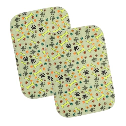 YARNOW 2stücke Waschbare Hunde-trainingspads Mit Hoher Saugfähigkeit Auslaufsicher Strapazierfähig Und Langlebig Als Schlafmatte Oder Käfigeinlage Für Welpen Und Kleintiere von YARNOW