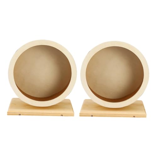YARNOW 2 Stück Holzspielzeug mit Weichem Kork für Geräuschfreien Einsatz Geeignet für Goldhamster Zuckersäuger und Rennmäuse YARNOW 2 Stück Holzspielzeug mit Weichem Kork für Geräuschfreien Einsatz Geeignet für Goldhamster Zuckersäuger und Rennmäuse von YARNOW