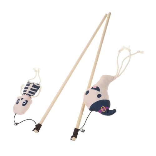 YARNOW 2 Stück Indoor-Katzenzubehör Plaudern Kätzchen Teaser Zauberstab für Katzen Interactive cat Toy cat Toys katzenbett Katzen-Teaser dekorative neckische Behänge hölzern YARNOW 2 Stück Indoor-Katzenzubehör Plaudern Kätzchen Teaser Zauberstab für Katzen Interactive cat Toy cat Toys katzenbett Katzen-Teaser dekorative neckische Behänge hölzern von YARNOW