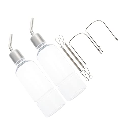 YARNOW 2 Stück Kaninchen-Trinkflasche Hamster trinkflasche hasentrinkflaschen Hängender Wassertrinker für Kaninchen Meerschweinchen Wasserflasche drinnen Spender wasserflasche Transparent von YARNOW