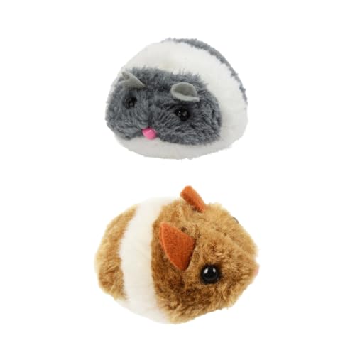 YARNOW Interaktive Plüschmaus Für Katzen 2er-Pack Quietschende Ziehmäuse Für Kätzchen Mit Ton Für Neugier Und Spiel YARNOW Interaktive Plüschmaus Für Katzen 2er-Pack Quietschende Ziehmäuse Für Kätzchen Mit Ton Für Neugier Und Spiel von YARNOW