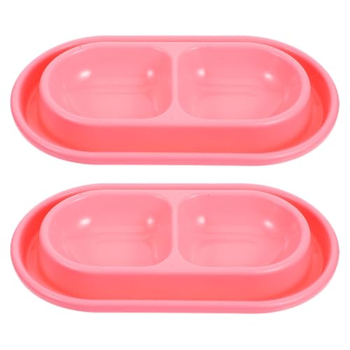 YARNOW 2 Stück Katzenfutternäpfe Doppelte Futter und Wasserschalen für Haustiere Plastik Essstation für Katzen und Hunde für Reisen und Outdoor Nutzung YARNOW 2 Stück Katzenfutternäpfe Doppelte Futter und Wasserschalen für Haustiere Plastik Essstation für Katzen und Hunde für Reisen und Outdoor Nutzung von YARNOW
