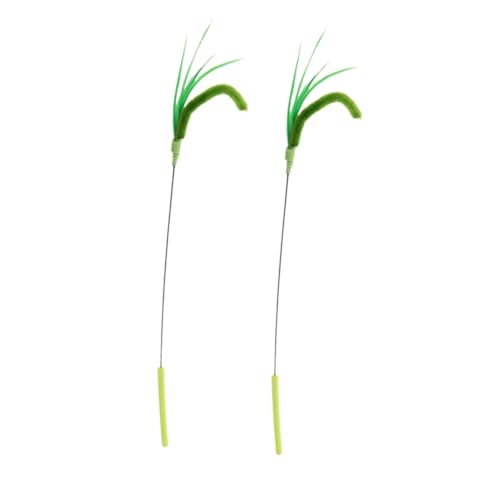 YARNOW 2stücke Spielzeug Für Katzen Katzen-jagdstäbe Mit Kreativer Hundeschwanz-grasform Langer Stab Kätzchen-Teaser-Stick Jagdstab Für Zusätzliche Bewegung YARNOW 2stücke Spielzeug Für Katzen Katzen-jagdstäbe Mit Kreativer Hundeschwanz-grasform Langer Stab Kätzchen-Teaser-Stick Jagdstab Für Zusätzliche Bewegung von YARNOW