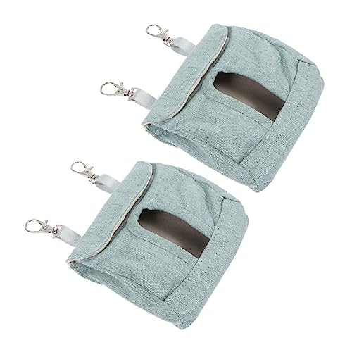 YARNOW 2 Stück Kleidersack Hasen zubehör hasenzubehör Kaninchenfutterbeutel Kaninchenfutterhalter kaninchenzubehör meerschweinchen Tasche Futtersack für Meerschweinchen Stoff Blue von YARNOW