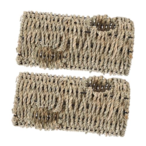 YARNOW 2stücke Woven Hamster Tunnel Für Kleine Tiere Aktivität Spielzeug Aus Stroh Für Hamster Mäuse Chinchillas Und Andere Kleintiere von YARNOW