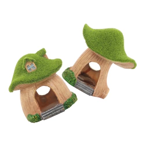 YARNOW 2 Stück Moss Bedecktes Pilzhaus Aquarium Dekoration Teilig Resin Fischversteck und Unterschlupf für Fische und Garnelen Stabiles Fischbecken Ornament Natürliches Fischtank Zubehör YARNOW 2 Stück Moss Bedecktes Pilzhaus Aquarium Dekoration Teilig Resin Fischversteck und Unterschlupf für Fische und Garnelen Stabiles Fischbecken Ornament Natürliches Fischtank Zubehör von YARNOW