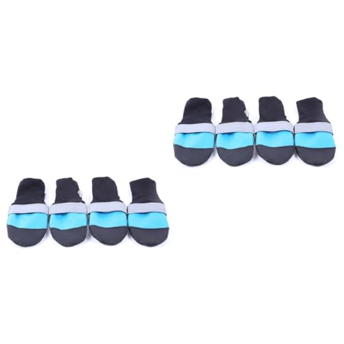 YARNOW 2 Stück Paar wasserdichte Hundestiefel Regenstiefel Hundeschuhe Hundestiefel Für Kleine Hunde Kleine Hundestiefel Schneeschuhe Für Kleine Hunde Oxford-hundeschuhe Aus Stoff Blue YARNOW 2 Stück Paar wasserdichte Hundestiefel Regenstiefel Hundeschuhe Hundestiefel Für Kleine Hunde Kleine Hundestiefel Schneeschuhe Für Kleine Hunde Oxford-hundeschuhe Aus Stoff Blue von YARNOW