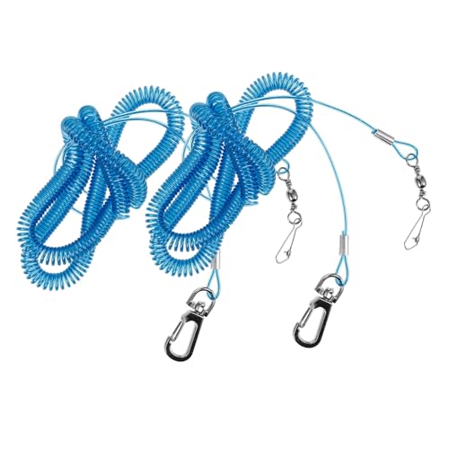 YARNOW 2stücke Pack Vogelfußring Mit Elastischer Leine Für Haustiere Outdoor Papagei Seil Flugleine Für Vögel von YARNOW