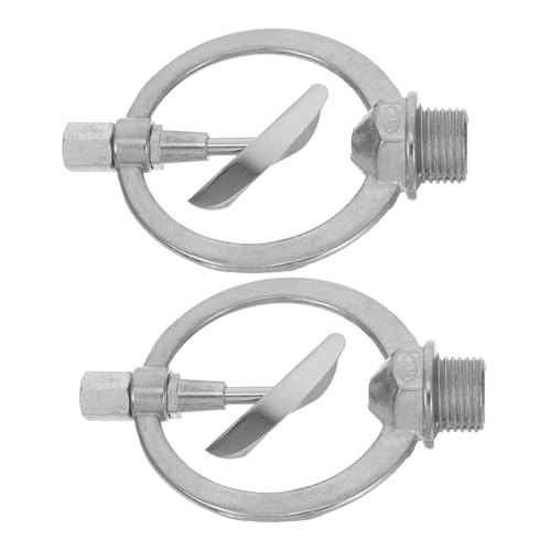 YARNOW 2 Stück Sprinkler Plissee Schrauben Tropfer Schrauben Druckknopf Unterlegscheiben Abdeckungen Durchsichtig Automatischer Rasenstift Langhantelmatte Langhantel Erntemaschine von YARNOW