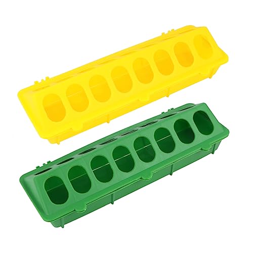YARNOW 2 Stück Taubenfutterspender Taubenfutterspender Futtertrog Für Taubenkäfige Taubentrog Vogelfutterspender Schallwand Geflügelfutterspender Taubenbedarf Zufällige Farbe von YARNOW