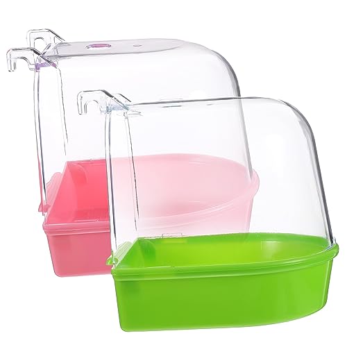 YARNOW 2stücke Papagei Vogelbadewanne Transparenter Abdeckung Für Tigerfell-pfingstrosenpapageien Vögel Perlenvögel Und Gestickte Augen Wasser Dusche Boxen YARNOW 2stücke Papagei Vogelbadewanne Transparenter Abdeckung Für Tigerfell-pfingstrosenpapageien Vögel Perlenvögel Und Gestickte Augen Wasser Dusche Boxen von YARNOW