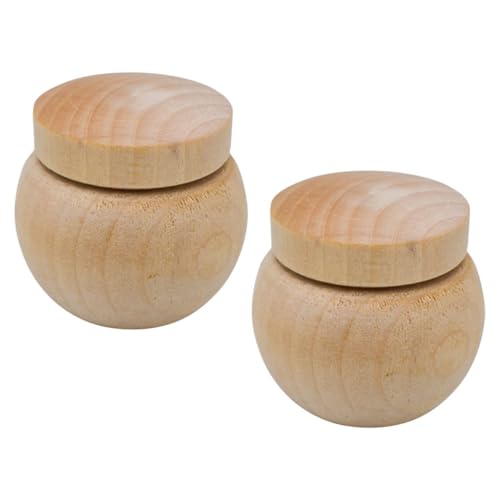 YARNOW 2 Stück Vogel Futterbox aus Robustem Beißfestem Holz mit Praktischem Handhalter Kompakter Papagei Napf für Käfige Einfacher Einsatz und Reinigung als Geschenk für Vogelhalter von YARNOW