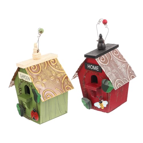 YARNOW 2 Stück Vogelhäuschen Aus Holz Für Den Garten Großes Vogelnest Vogelhäuser Heimdekoration Für Draußen Vogelhäuschen Landhausdekoration Außendekoration Nistplatz YARNOW 2 Stück Vogelhäuschen Aus Holz Für Den Garten Großes Vogelnest Vogelhäuser Heimdekoration Für Draußen Vogelhäuschen Landhausdekoration Außendekoration Nistplatz von YARNOW