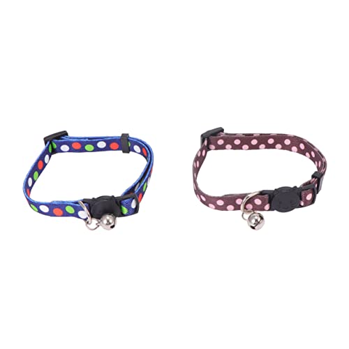 YARNOW 2stücke Verstellbares Sicherheitshalsband Für Hunde Mit Haustierdruck Geeignet Für Welpen Punktbraun Aus Strapazierfähigem Material Um Hals Ihres Haustieres Verletzen von YARNOW