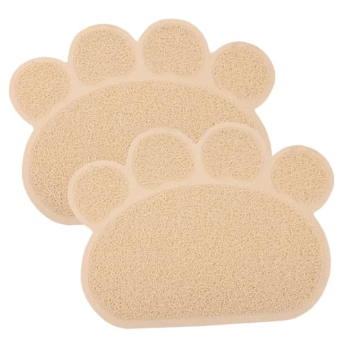 YARNOW 2 Stücke Katzentoilette Unter Matte Katze Fütterung Matte Hause Haustier Katzentoilette Matte Home Zubehör von YARNOW