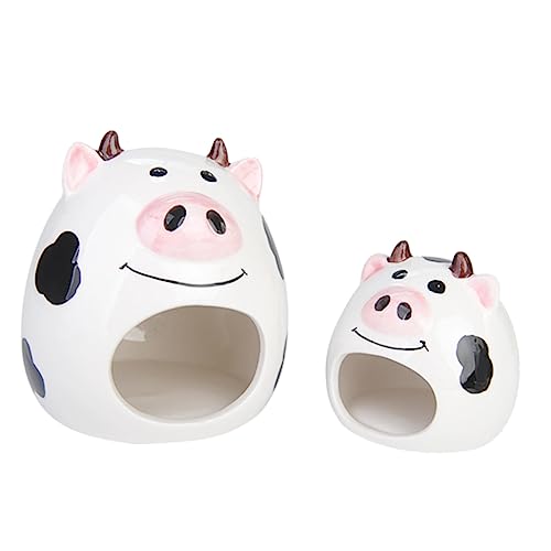YARNOW 2 Stücke Keramik Pet Zubehör Weiß Haustier Schlaf Pet Nest Cartoon Hamster Nest von YARNOW