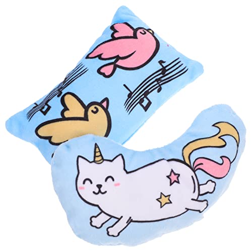 YARNOW 2stücke Plüschkatze Spielzeug Mit Katzenminze Für Kätzchen Interaktives Haustierspielzeug Kauspielzeug Aus Hochwertigem Material Für Pet Shop von YARNOW