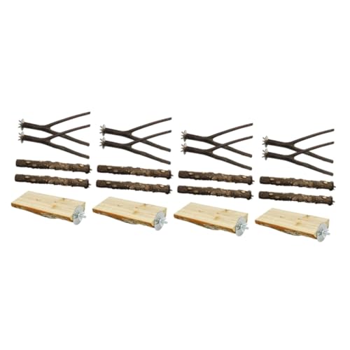 YARNOW 20 STK Papagei stehender Stock Papageienständer Barsch Papagei Barsch Spielzeug vogelgitter vogelstange Vogelkäfig Spielzeuge Papageienstangen für große Vögel Vogel stehender Stock von YARNOW