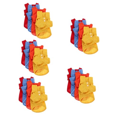 YARNOW 5 Sets Hunde-Outfit Leichte Haustier-Shirts Für Katzen Und Hunde Maschinenwaschbar Bequem 4 Stück X 5 YARNOW 5 Sets Hunde-Outfit Leichte Haustier-Shirts Für Katzen Und Hunde Maschinenwaschbar Bequem 4 Stück X 5 von YARNOW