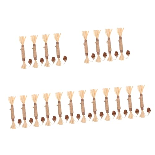 YARNOW 20 STK Katzen-Zahnreinigungsstift katzenspielzeug katzenmassage katzenzubehör spielzeuge spielsachen Interaktives Kauspielzeug für Katzen Interaktionsspielzeug für Katzen Strohseil YARNOW 20 STK Katzen-Zahnreinigungsstift katzenspielzeug katzenmassage katzenzubehör spielzeuge spielsachen Interaktives Kauspielzeug für Katzen Interaktionsspielzeug für Katzen Strohseil von YARNOW