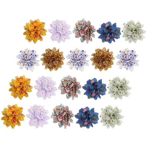 YARNOW Luxuriöses 20er-Pack Blumen Für Hundehalsbänder Mit Fliege – Perfekte Party-haustierdekoration Für Katzen Welpen – Kätzchenhalsband Katzenhalsband Hundehalsbandblumen von YARNOW