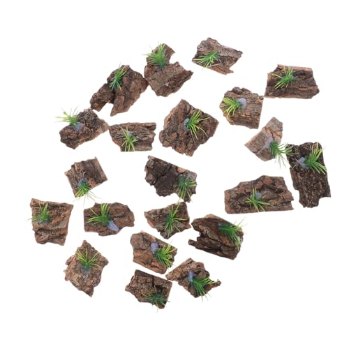 YARNOW 20 Stück Teiliges Korkrinden-dekor für Reptilien-terrarien Natürliche Baumrinde als Langlebiger Hintergrund Pflegeleichtes Terrarienzubehör für Schlangen Eidechsen und Aquarien von YARNOW