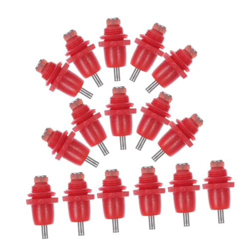 YARNOW 20 Stück Trinkbrunnen Hühner/Geflügeltränke Automatische Tränke Geflügel Kükentränke Wachteltränke Nippeltränke Farm Supplies Rotes PVC von YARNOW