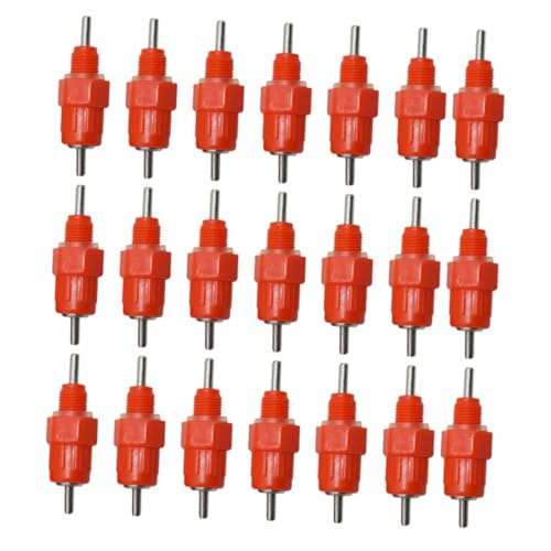 YARNOW 22 Stück Hühner-wassernippel – Geflügel-trinknippel Für Hühner Broiler-tränke Automatischer Hühner-wasserspender Rot Hochdicht Sicher & YARNOW 22 Stück Hühner-wassernippel – Geflügel-trinknippel Für Hühner Broiler-tränke Automatischer Hühner-wasserspender Rot Hochdicht Sicher & von YARNOW