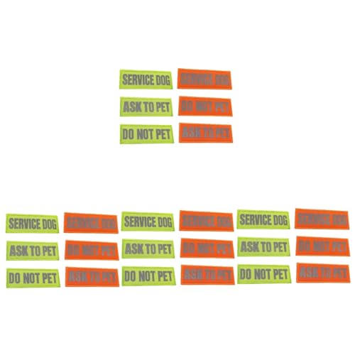 YARNOW 24 STK Service Hund Dekoration für Hundekleidung Hunde-Patch-Tags Namenspatch für Hunde Etiketten Welpengeschirr reflektierende Patches für Diensthunde reflektierende Hundemarken YARNOW 24 STK Service Hund Dekoration für Hundekleidung Hunde-Patch-Tags Namenspatch für Hunde Etiketten Welpengeschirr reflektierende Patches für Diensthunde reflektierende Hundemarken von YARNOW