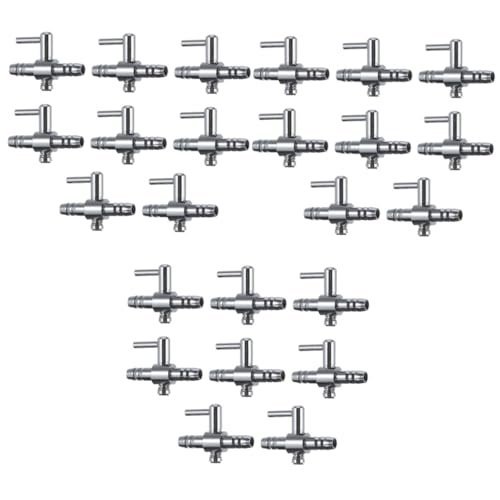 YARNOW 24 Stück Verteilerregulierventil für die Trachea des Fischtanks aus Edelstahl Schlauchverbinder connectix Luft für Aquarien Luftverteiler Splitter Luftröhre Spender Verkaufsautomat YARNOW 24 Stück Verteilerregulierventil für die Trachea des Fischtanks aus Edelstahl Schlauchverbinder connectix Luft für Aquarien Luftverteiler Splitter Luftröhre Spender Verkaufsautomat von YARNOW