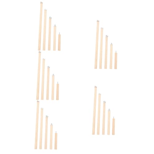 YARNOW 25 STK Papagei Stehstange Vogel Steht für Papageien Vogelkäfigständer Vogelspielzeug vogelgitter Spielzeuge Spielset aus Holz Vogelzubehör Sittichstange aus Holz Massivholz Bahn YARNOW 25 STK Papagei Stehstange Vogel Steht für Papageien Vogelkäfigständer Vogelspielzeug vogelgitter Spielzeuge Spielset aus Holz Vogelzubehör Sittichstange aus Holz Massivholz Bahn von YARNOW